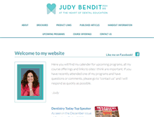 Tablet Screenshot of judybendit.com